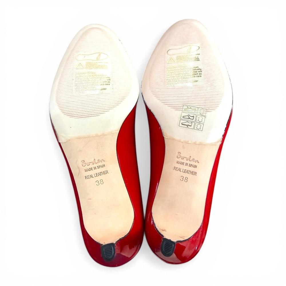 Boden Shiny Red Patent Mid-Heel Pumps - Picture 6 of 6